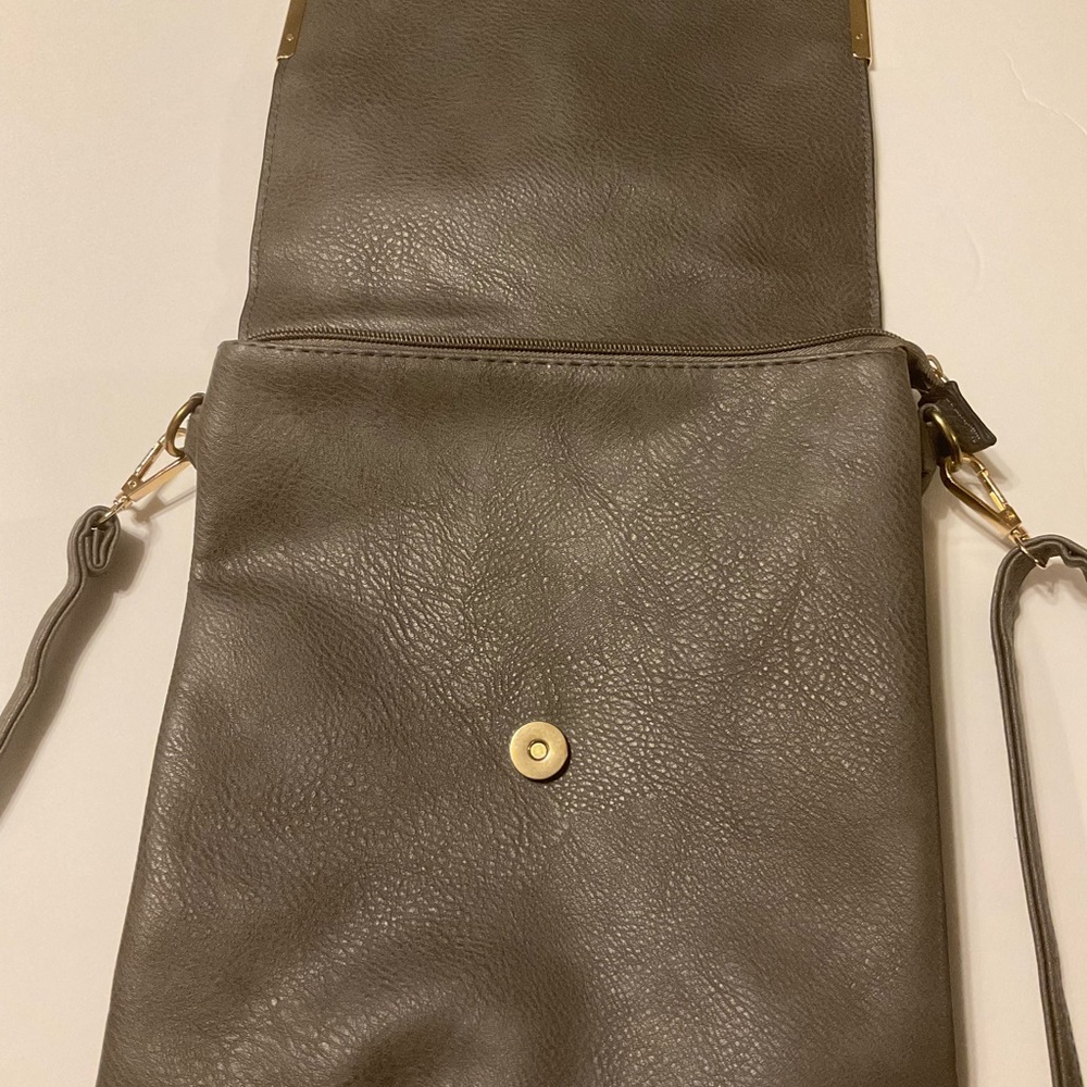 Dark Gray Crossbody Bag Gem